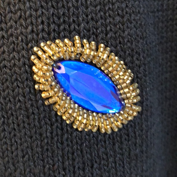Vintage 1980s Bejeweled Sweater Med Excellent Cond - Picture 8 of 11